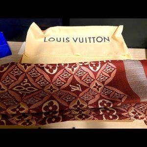 Maroon monogram bandeau LV 1854
